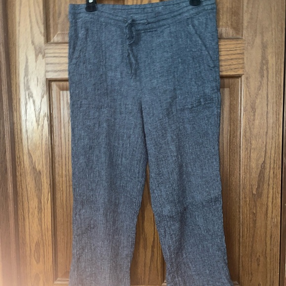 J Jill Pure Jill Linen Blend Crop Capri Pant - Picture 2 of 6